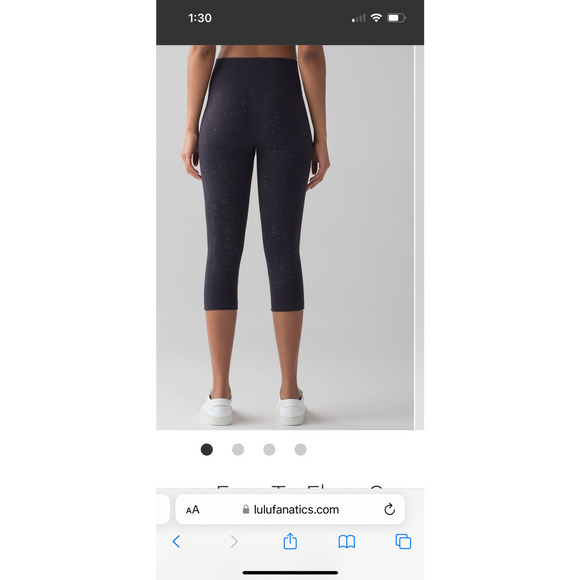 Lululemon Free To Flow High Rise Crop Legging / Active Wear - Picture 10 of 13